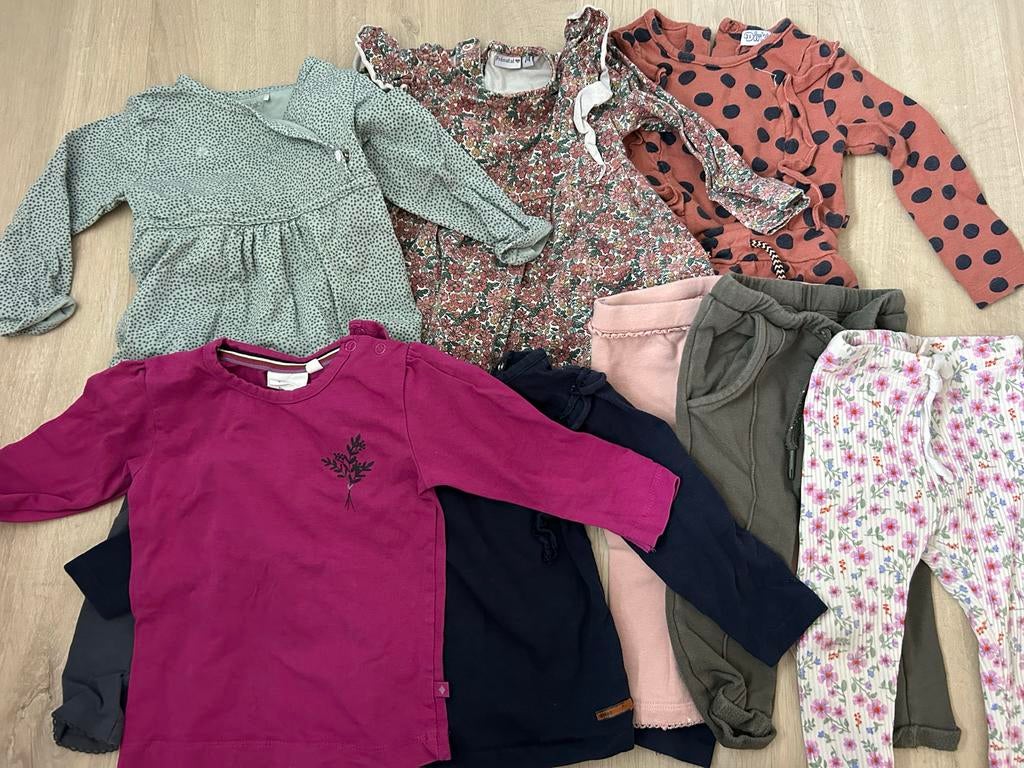 Kledingpakket meisje maat 74: Noppies, Feetje, Dirkje, Hema, Ophalen, Gebruikt, Meisje, Setje