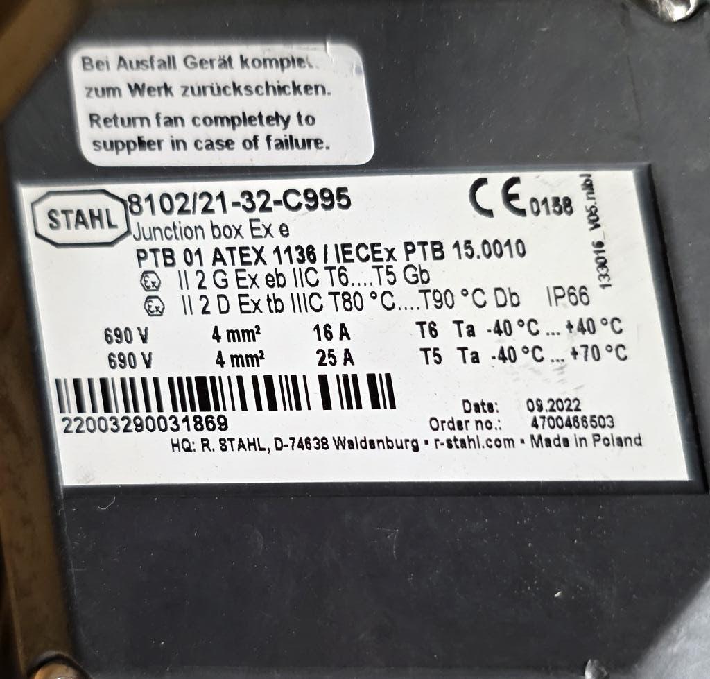 Maico ERM 25 Ex e explosieveilige ventilator ATEX 870 m³/u, Verzenden, Nieuw, Ventilator