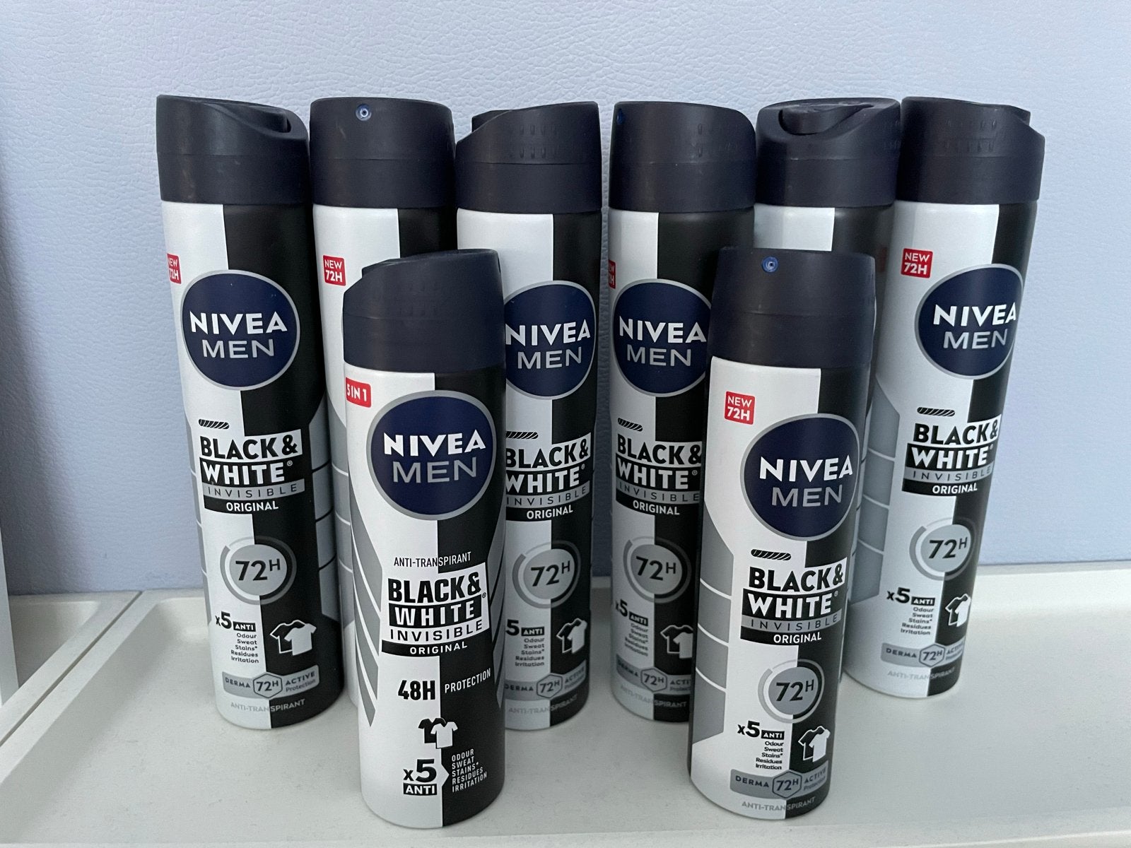 8x Nivea Men Black & White Invisible Original Deodorant, Ophalen of Verzenden, Nieuw, Deodorant of Bodyspray