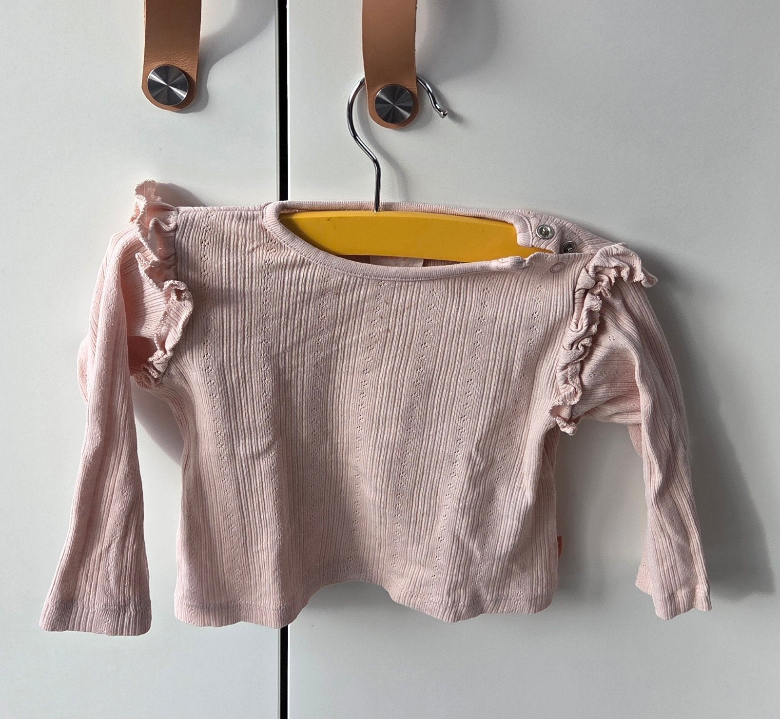 Hema lichtroze longsleeve maat 62, Kinderen en Baby's, Babykleding | Maat 62, Gebruikt, Meisje, Ophalen of Verzenden, Hema