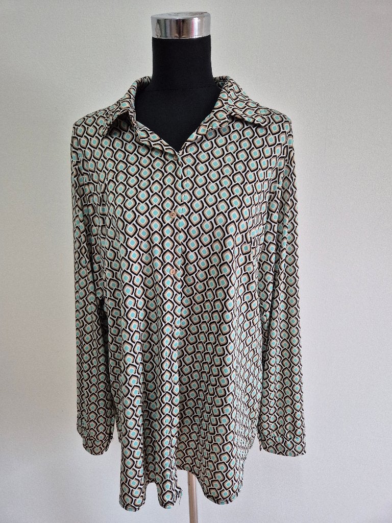 Top118 - Zomerse Chastar blouse maat XXL (1), Ophalen of Verzenden, Zo goed als nieuw, Maat 46/48 (XL) of groter