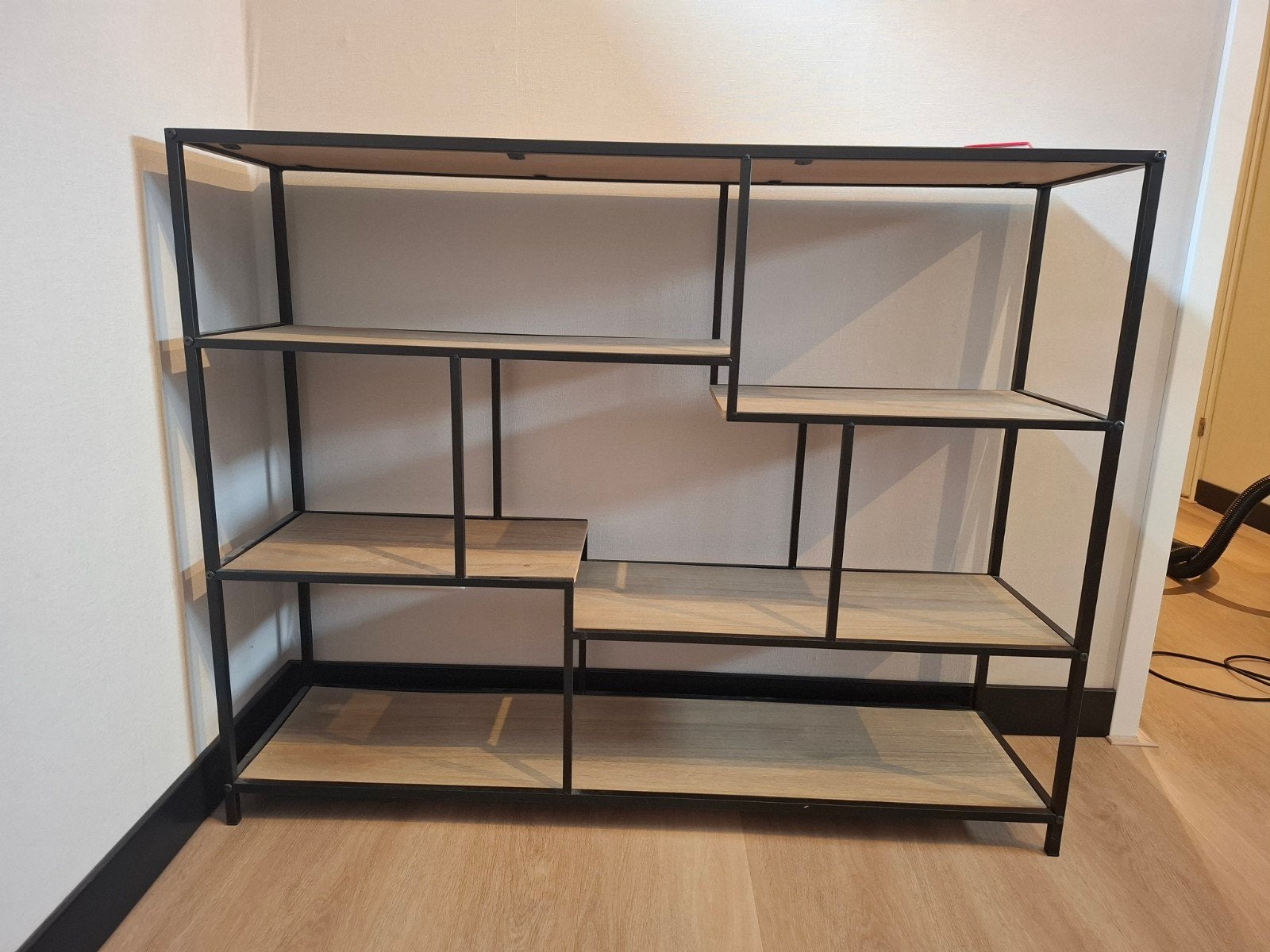 Open vakkenkast met metaal 120cm breed - Zo goed als nieuw, Huis en Inrichting, Met plank(en), 100 tot 150 cm, Zo goed als nieuw