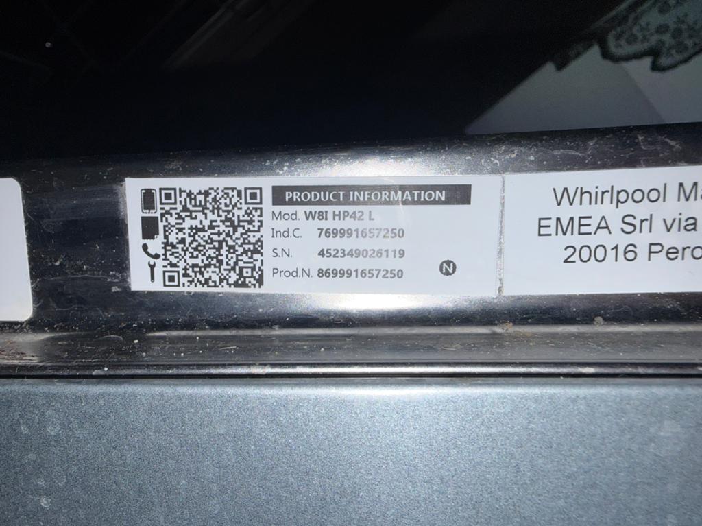 Whirlpool inbouw vaatwasser, Witgoed en Apparatuur, Ophalen, Minder dan 85 cm, 60 cm of meer, Zo goed als nieuw