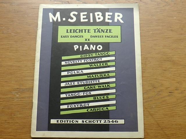 M.seiber - leichte tänze - voor piano, Muziek en Instrumenten, Bladmuziek, Gebruikt, Klassiek, Ophalen of Verzenden, Artiest of Componist