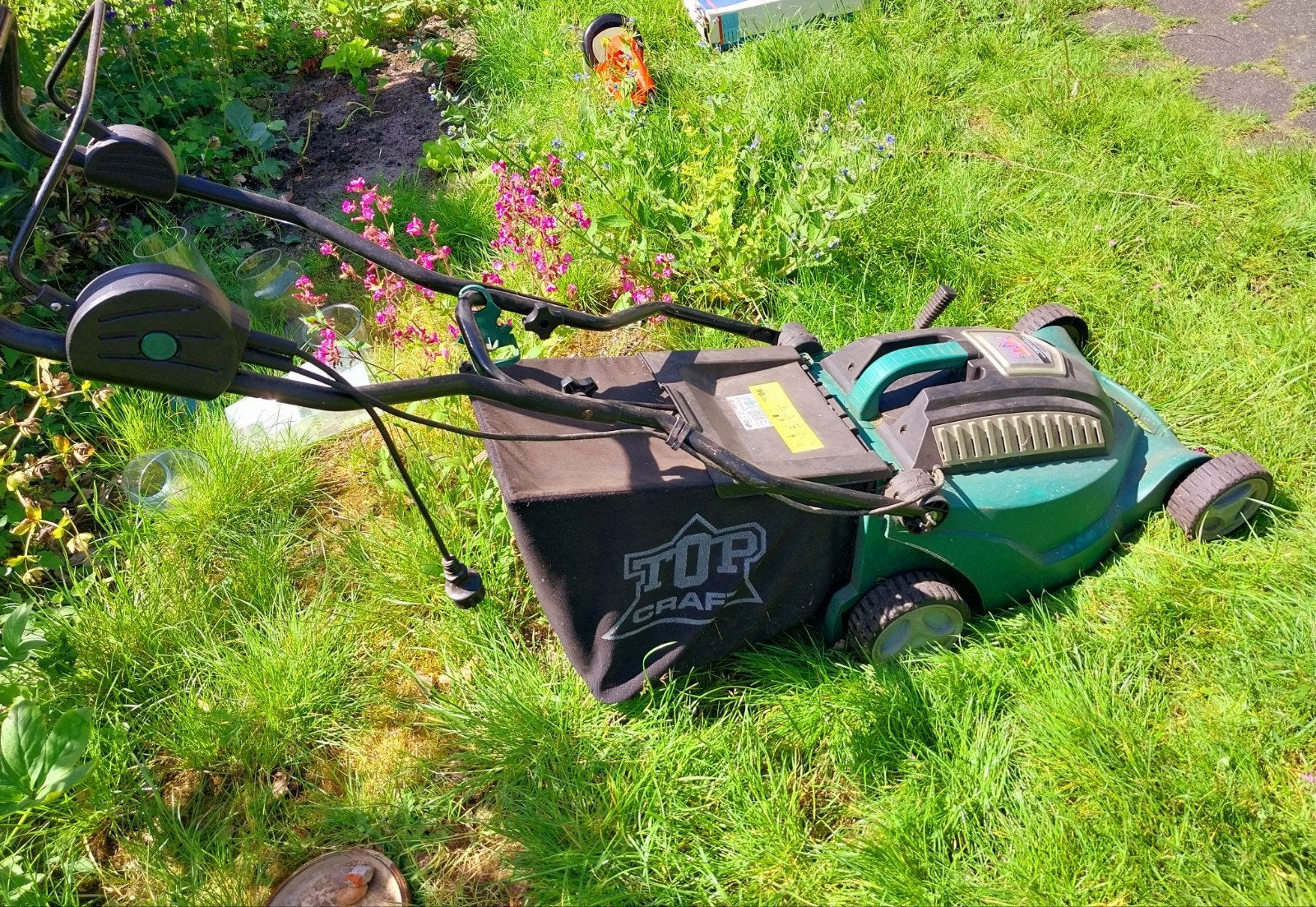 Elektrische grasmaaier. Top craft., Tuin en Terras, Grasmaaiers, Ophalen, Gebruikt