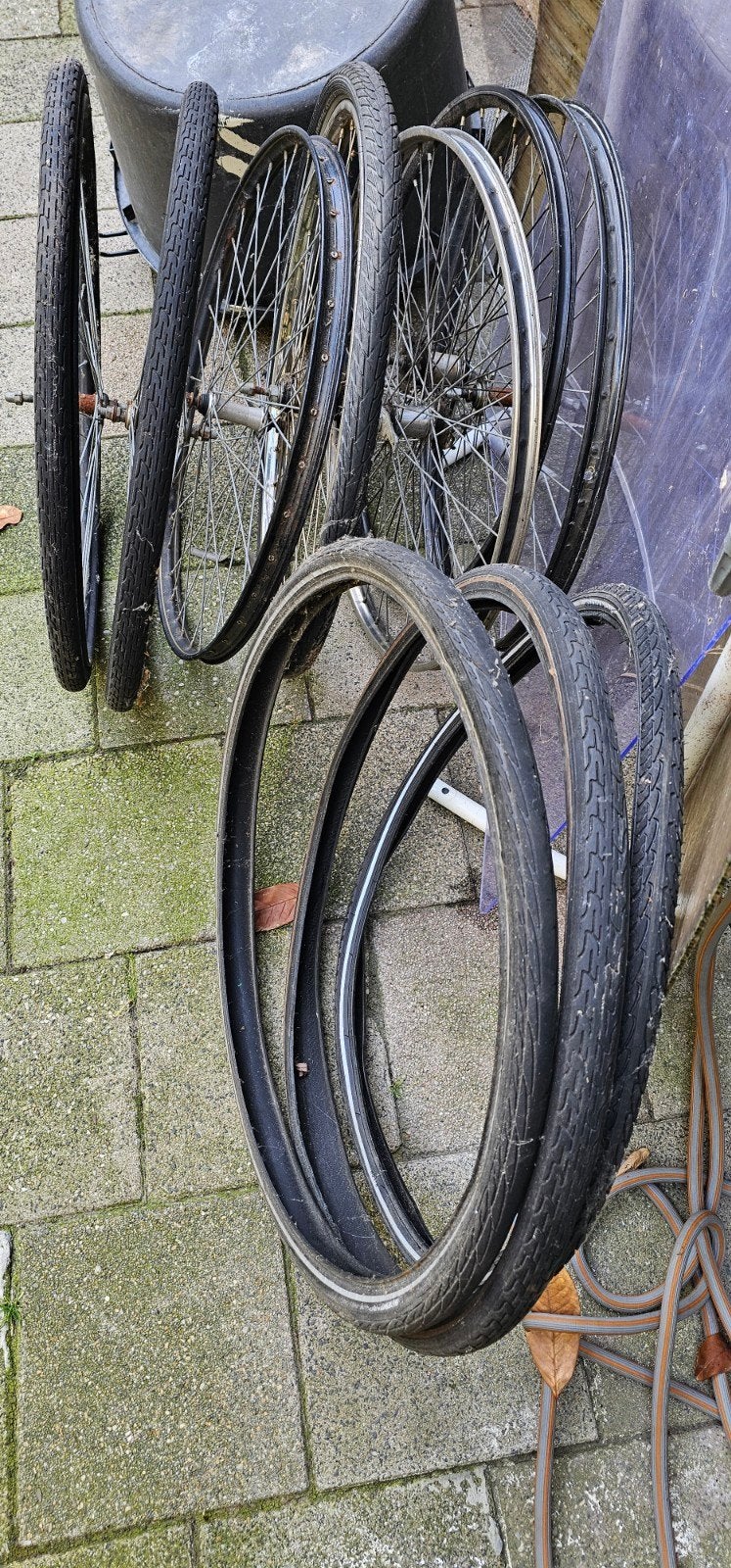Diverse fietswielen en banden - Gebruikt, Fietsen en Brommers, Fietsonderdelen, Ophalen of Verzenden, Gebruikt