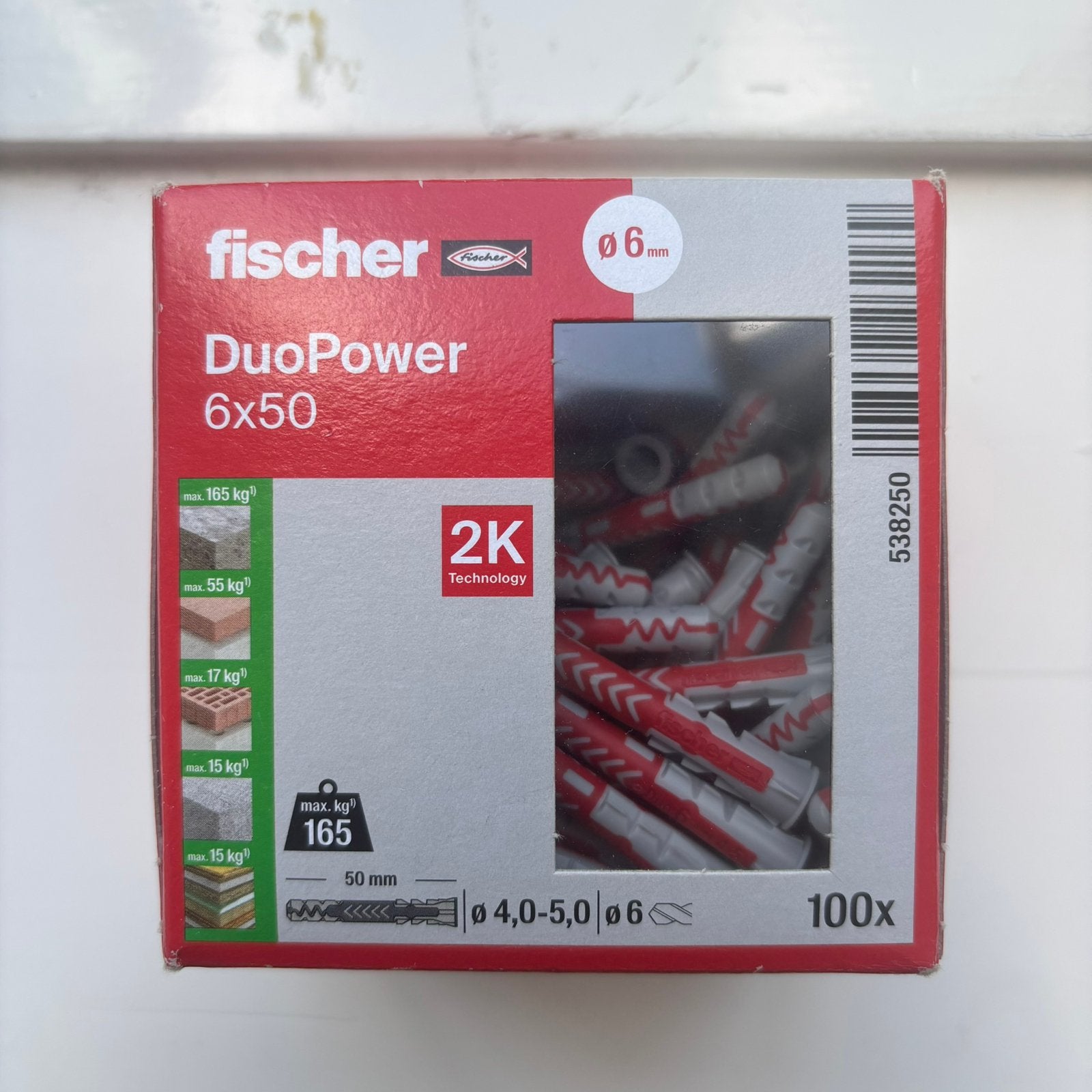Fischer Universeelplug DuoPower 6x50mm *93stuks*, Ophalen of Verzenden, Zo goed als nieuw