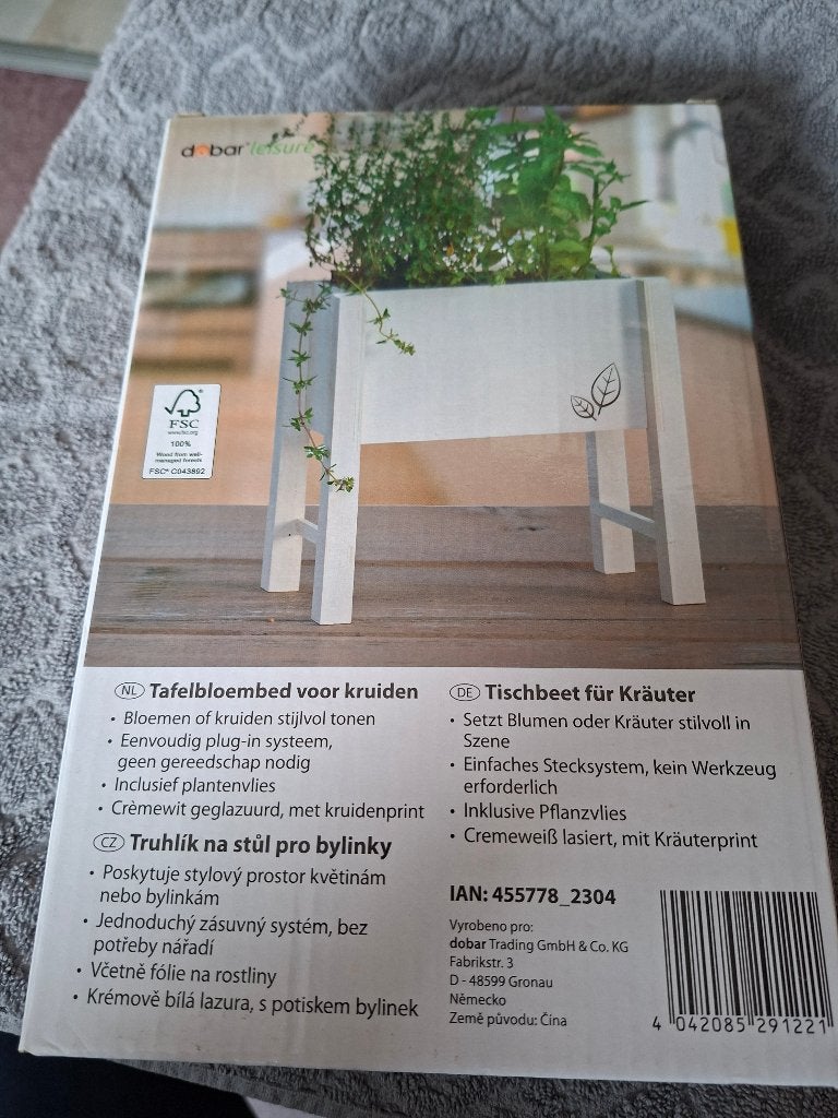 Tafelbloembed voor kruiden - 3 stuks - nieuw, Kunststof, Minder dan 30 cm, Minder dan 60 cm, Nieuw