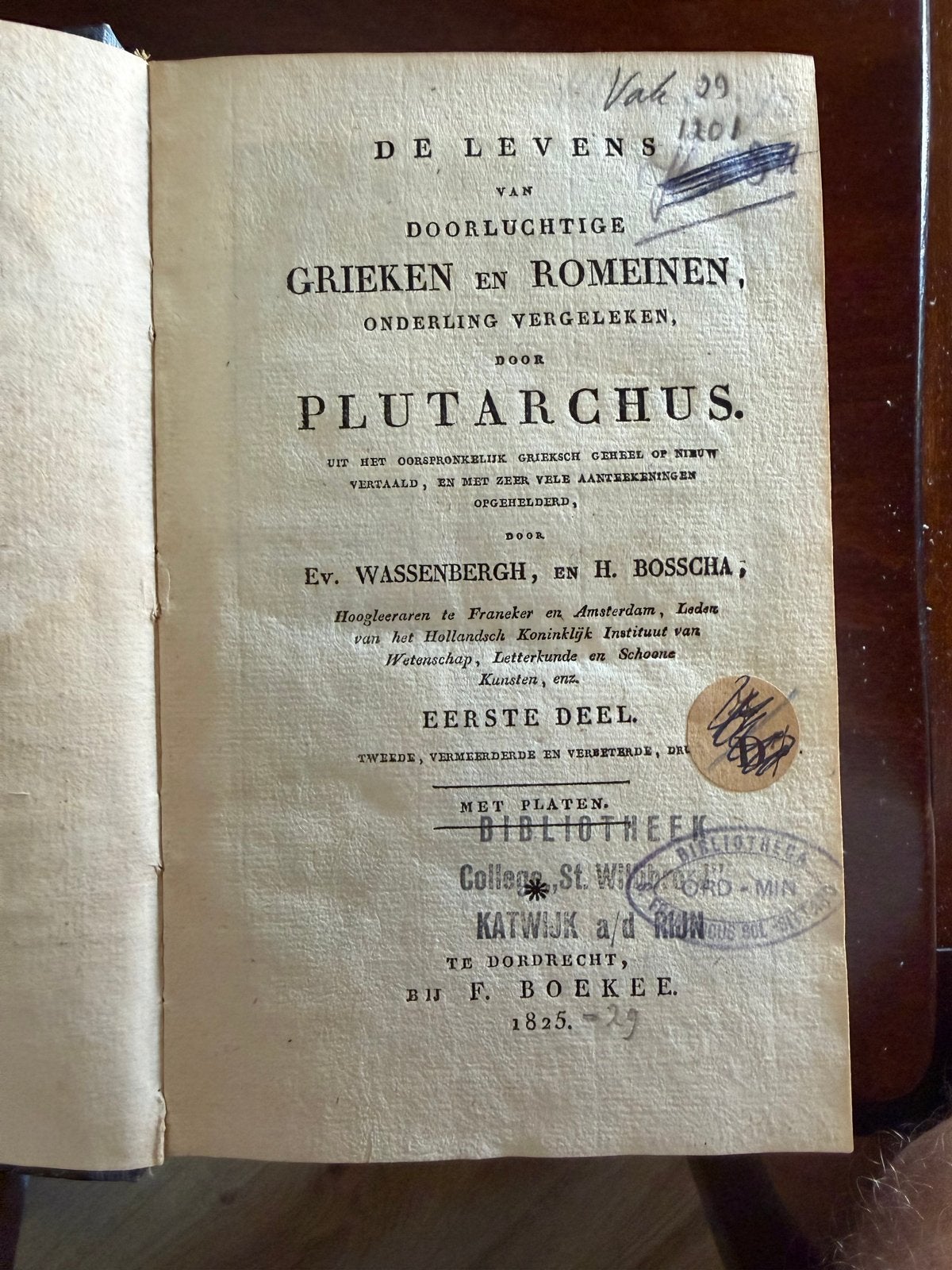 Plutarchus - Levens Grieken en Romeinen (1825) - 13 delen, Ophalen of Verzenden