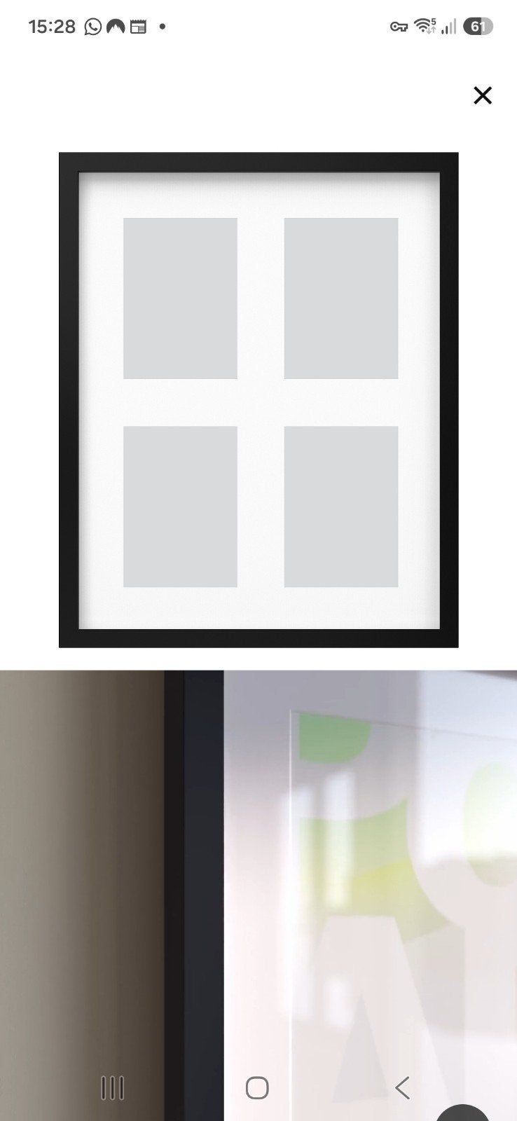 Nieuw! Ikea Rodalm fotolijst 40x50cm of 4 foto's 13x18cm fot, Ophalen of Verzenden, Fotolijst