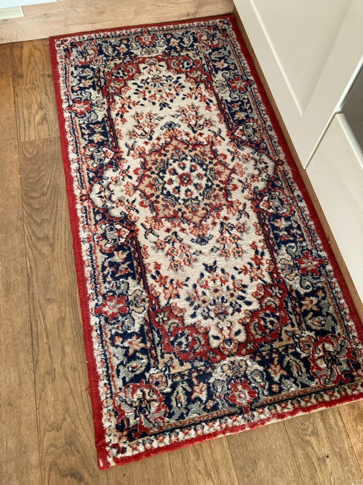 loper tapijt 121,5cmx61cm, 100 tot 150 cm, Perzisch, Rechthoekig, Rood