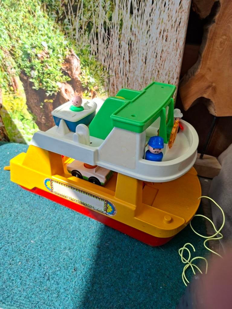 Zeldzame Fisher Price Ferry Boat 932 met originele doos, Ophalen of Verzenden, Gebruikt, Speelset