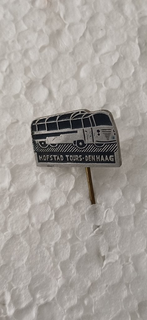 Hofstad Tours Den Haag busvervoer, Verzamelen, Speldjes, Pins en Buttons, Ophalen of Verzenden, Zo goed als nieuw, Overige onderwerpen