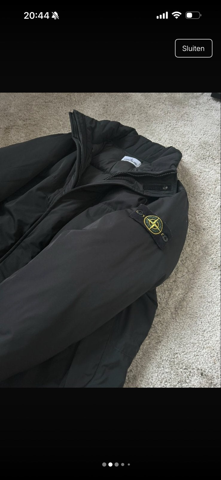 Stone Island Jas XL - Zwart, Kleding | Heren, Jassen | Winter, Ophalen of Verzenden, Zo goed als nieuw, Maat 56/58 (XL), Zwart