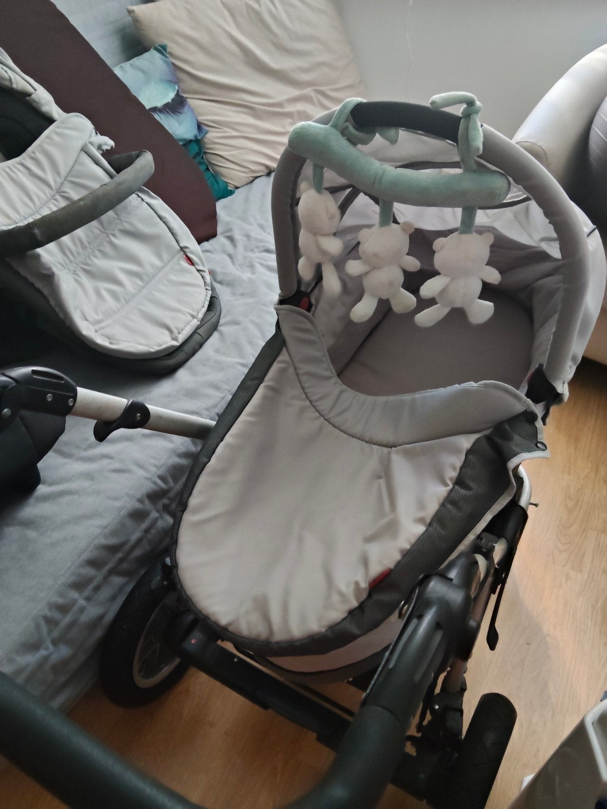 Combi kinderwagen met autostoeltje., Ophalen, Gebruikt, Overige merken, Met autostoeltje