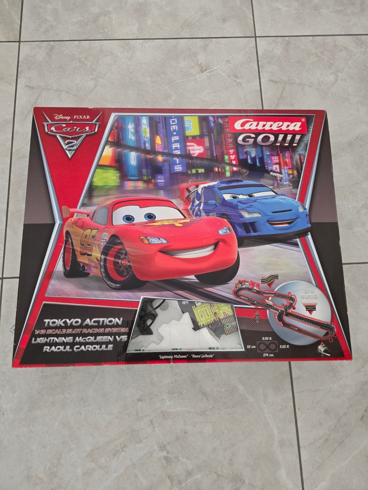 Carrera GO!!! Disney Pixar Cars 2 'Tokyo Action' Racebaan, Ophalen of Verzenden, Elektrisch, Carrera