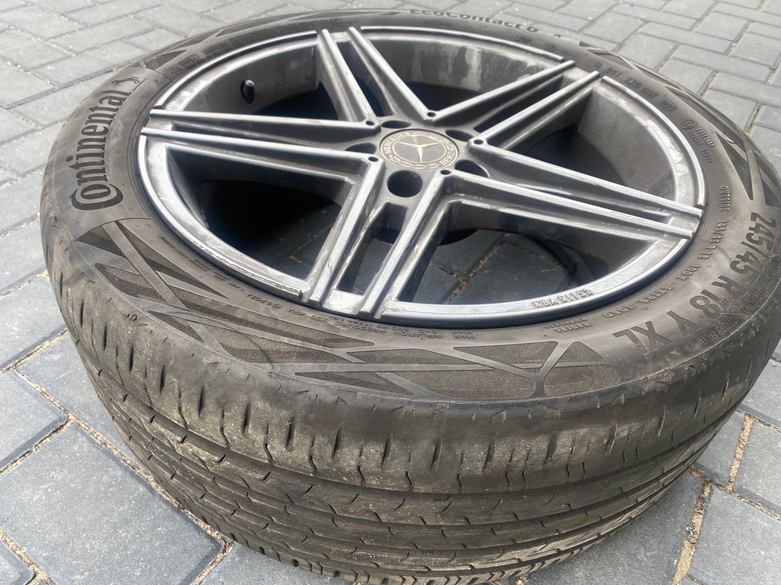 Velgen met banden Rs6 / Mercedes Vito orginele, 19 inch, Bestelwagen, Banden en Velgen, Winterbanden