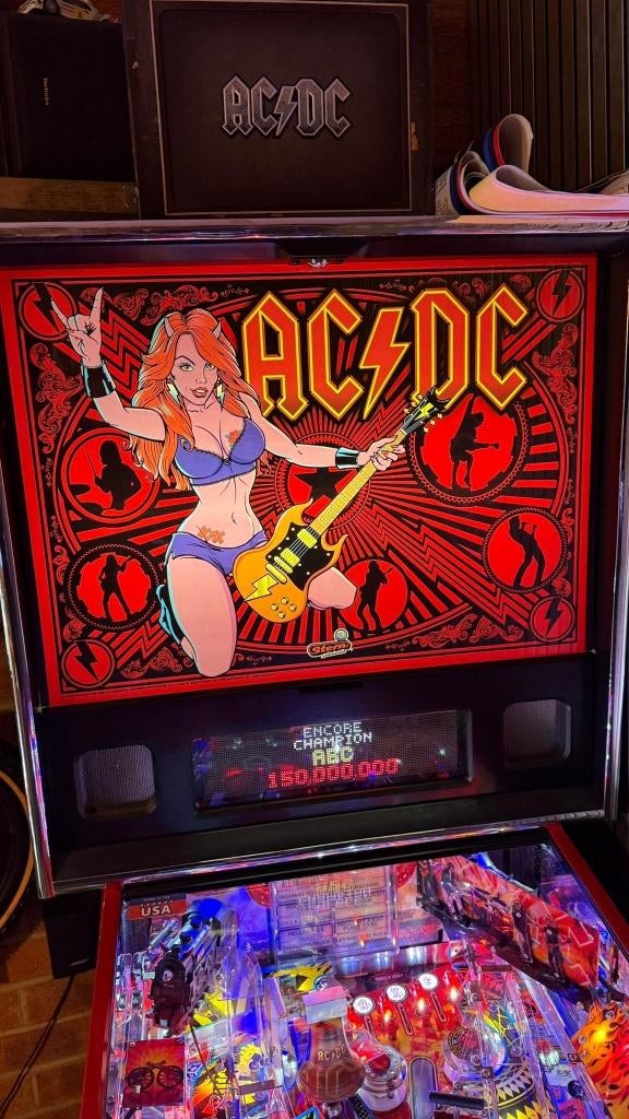 Flipperkast ACDC AC/DC Luci, Verzamelen, Automaten | Flipperkasten, Stern, Ophalen of Verzenden, Zo goed als nieuw, Dot-matrix