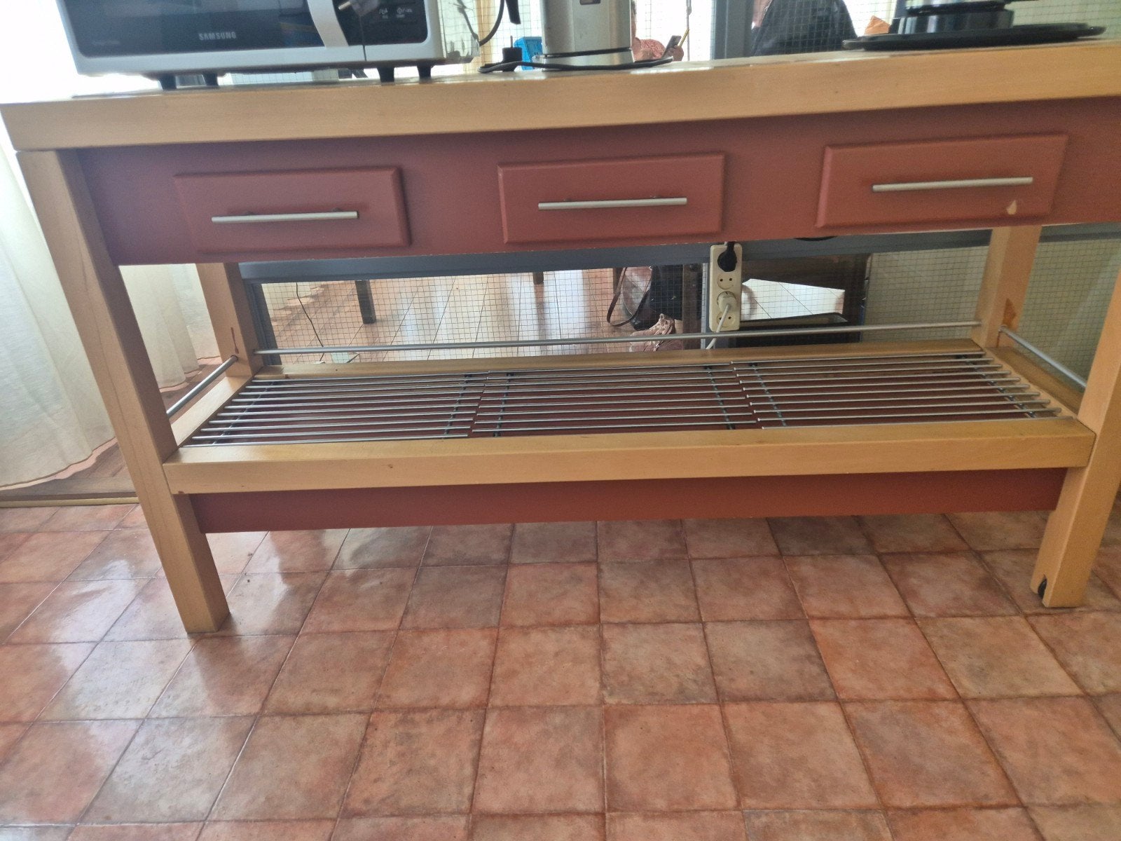 Keukenmeubel, zelfgemaakt, Ophalen, 25 tot 50 cm, Rechthoekig, 100 tot 150 cm