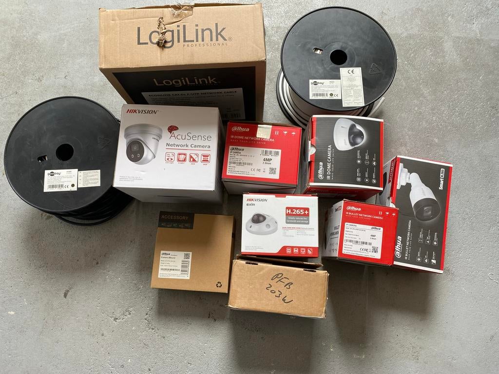 Beveiligingscamera's met binnen- en buitenkabels, Ophalen of Verzenden, Nieuw, Binnencamera
