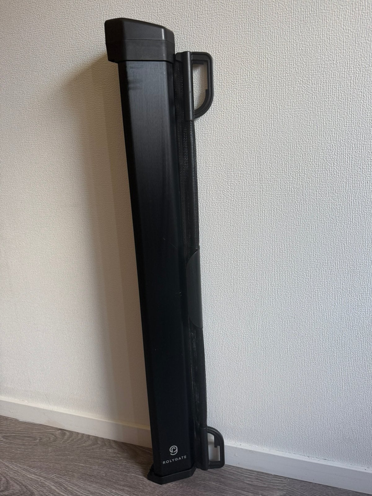 Oprolbaar traphekje - zeer degelijk, Ophalen, Zo goed als nieuw, 115 cm of meer, Oprolhekje