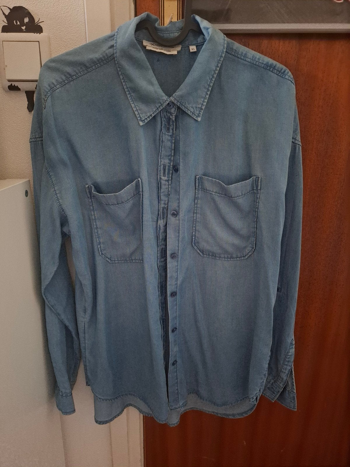 Tom Tailor Denim spijkerblouse XS, Blauw, Ophalen of Verzenden, Zo goed als nieuw, Maat 34 (XS) of kleiner