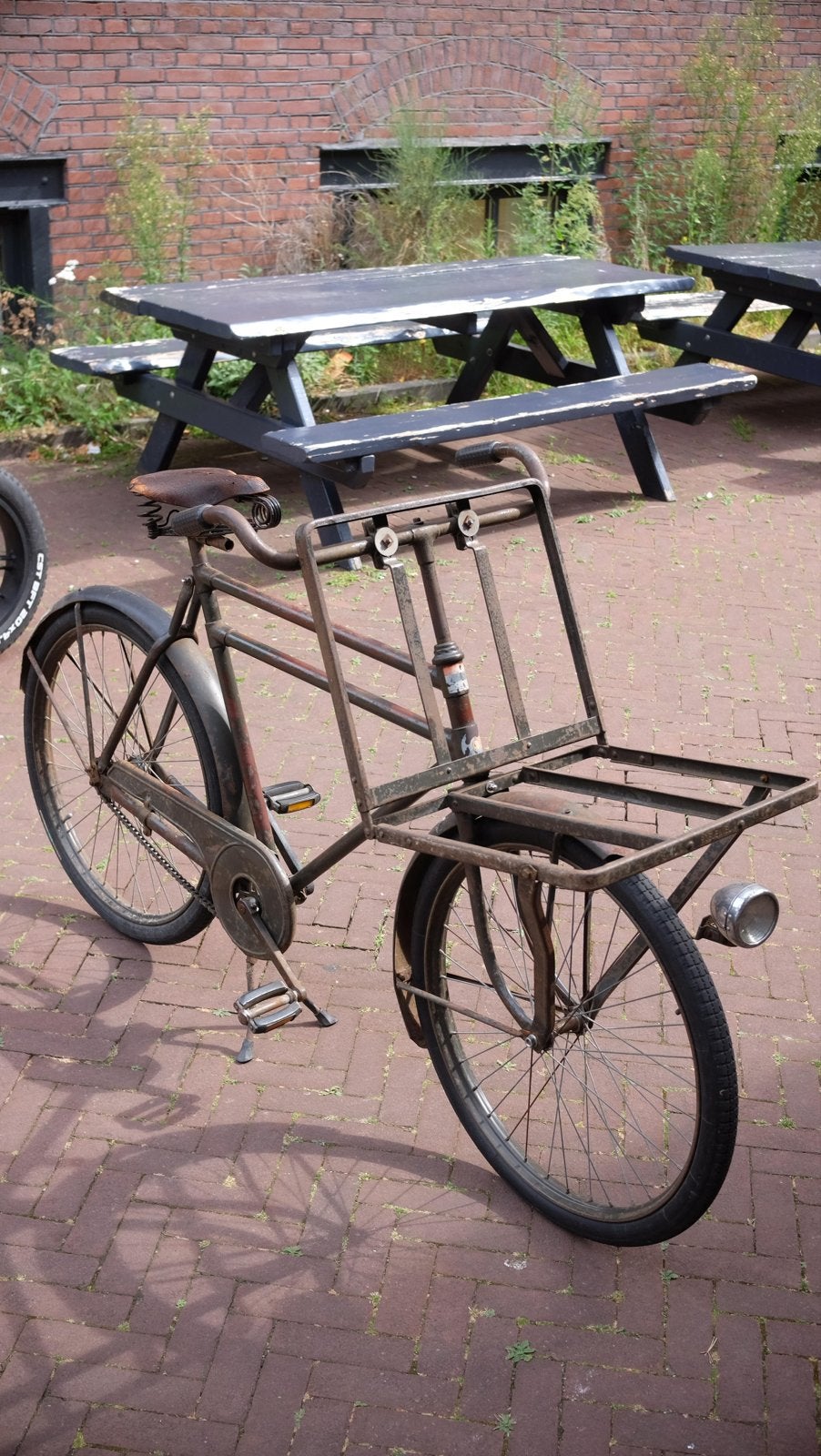 Transportfiets met bak - Goede staat, Fietsen en Brommers, Ophalen, Gebruikt, Goederen