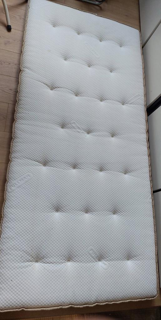 Pullman natuurlatex comfort topper 200x90, Huis en Inrichting, Slaapkamer | Matrassen en Bedbodems, Gebruikt, 90 cm, Eenpersoons