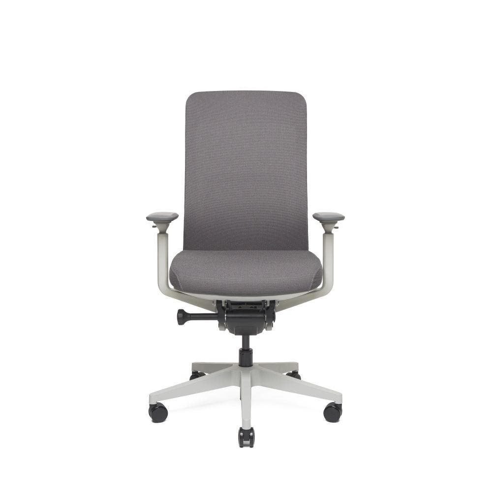 Bureaustoel 325LG Grijs, D. Grijze stoffering, Grijs frame, Huis en Inrichting, Bureaustoelen, Nieuw, Bureaustoel, Grijs, Ergonomisch