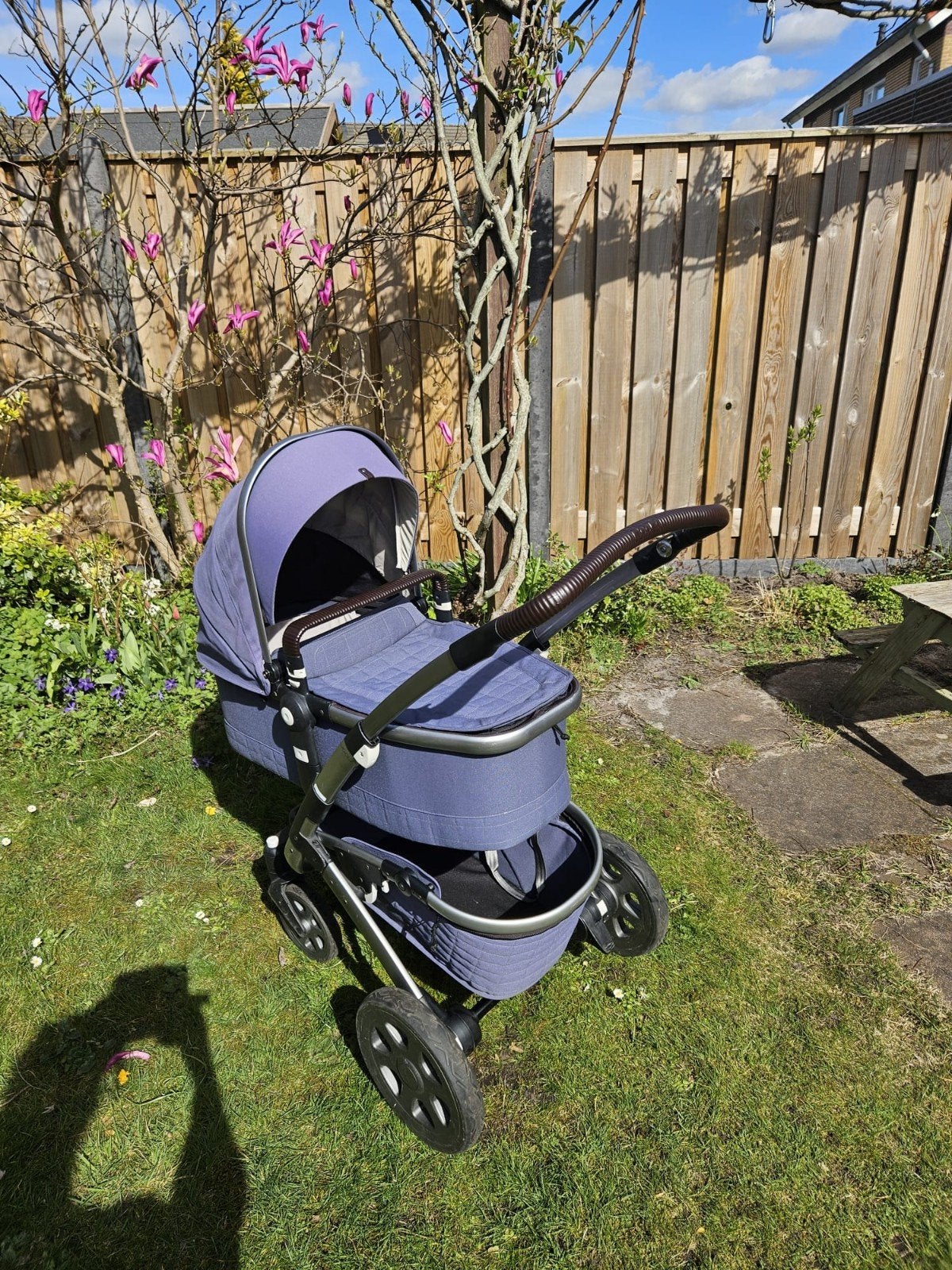 Joolz Geo 2 kinderwagen met Reiswieg en Maxi-Cosi, Ophalen, Gebruikt, Verstelbare duwstang