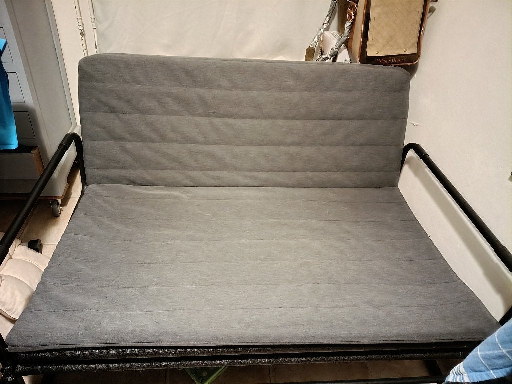 logeer bank/bed Ikea Hammarn, Huis en Inrichting, Ophalen, Gebruikt, Eenpersoons, 190 cm of minder