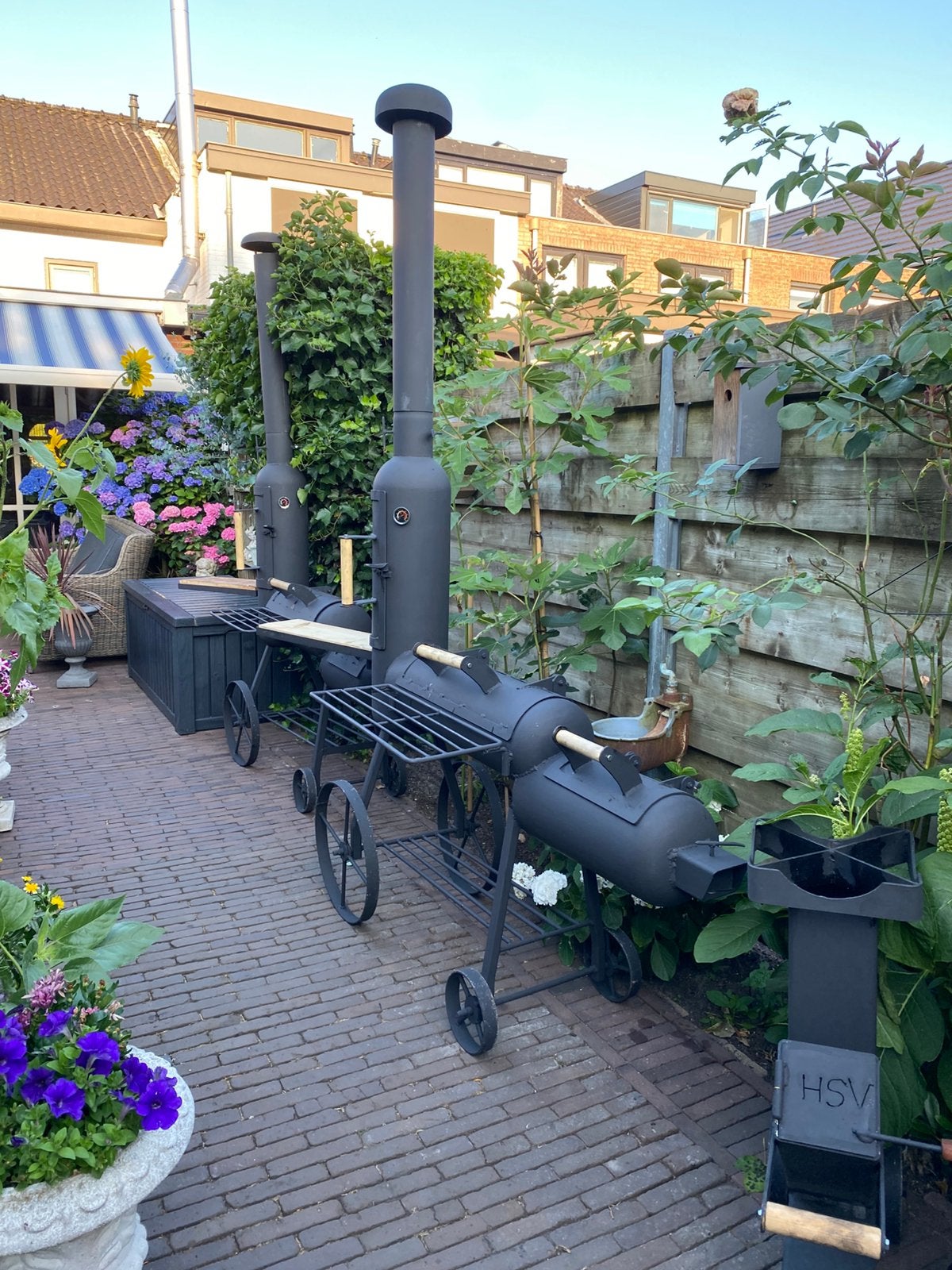 ZWAAR STALEN BBQ SMOKER, Ophalen, Nieuw