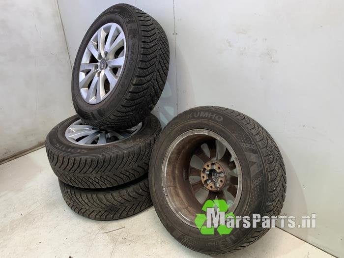 Velgen set + winterbanden van een Citroen C5, Auto-onderdelen, Banden en Velgen, Gebruikt, -, -, Ophalen of Verzenden