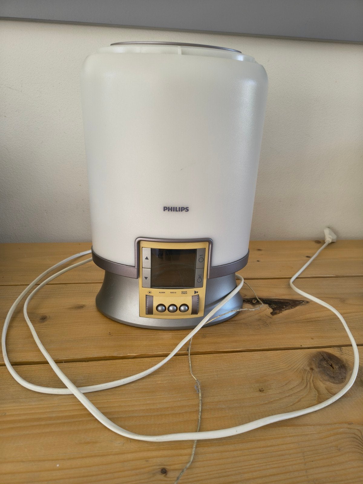 Oude Philips Wake-up Light - Wekker met lichtsimulatie, Ophalen of Verzenden, Gebruikt, Digitaal