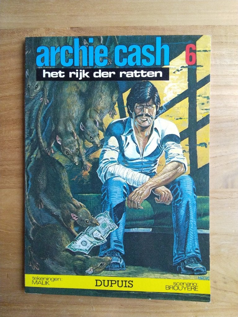 Archie Cash -6- Het rijk der ratten, Eén stripboek, Ophalen of Verzenden, Gelezen