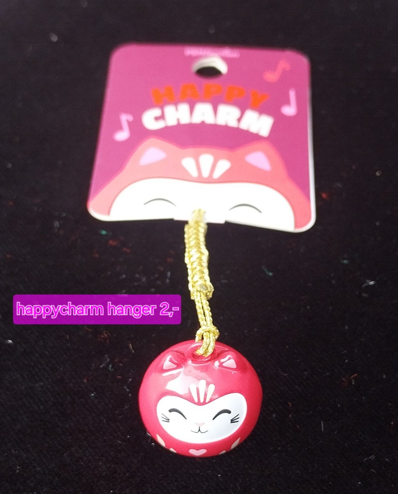 Happy Charm Hanger - Roze Katje Bedel, Overige merken, Overige materialen, Nieuw, Ophalen of Verzenden