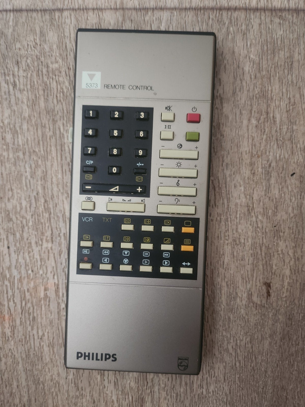 Philips 5373 Afstandsbediening - Vintage Remote Control, Gebruikt, Tv, Ophalen of Verzenden, Origineel