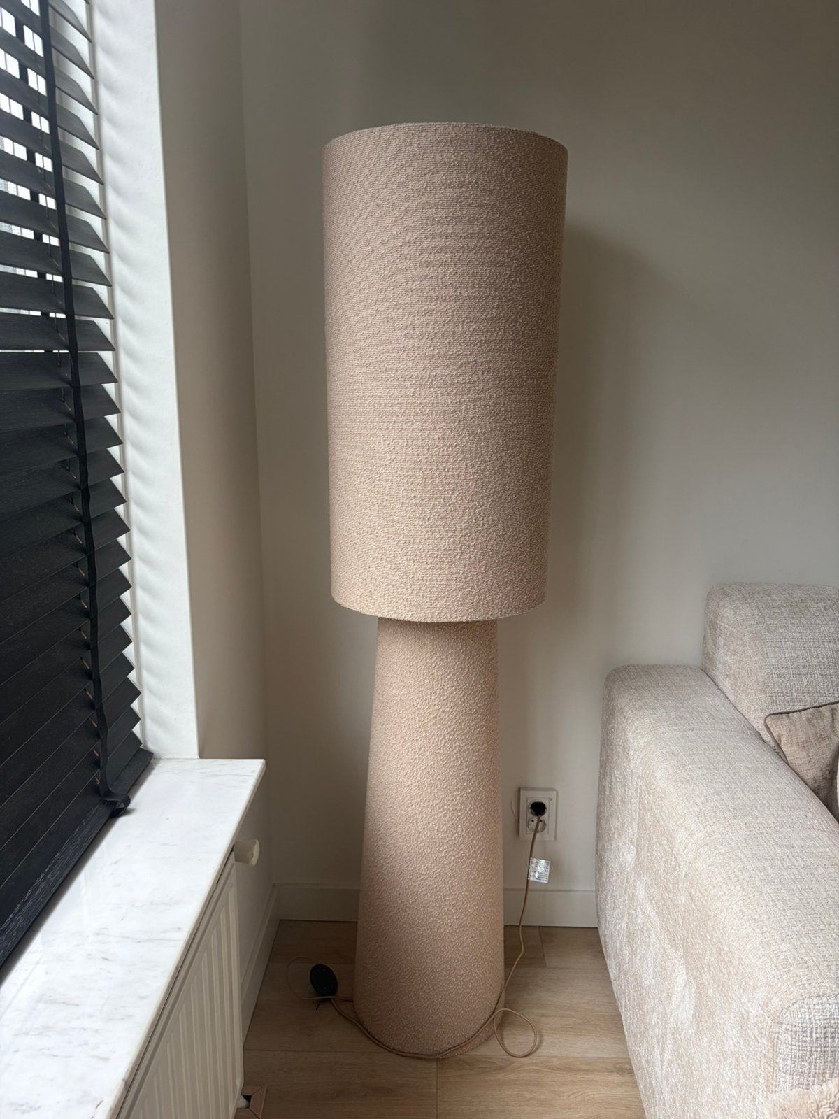 XL vloerlamp boucle - merk Light & Living | Perfecte staat!, Ophalen, Afvoer, Zo goed als nieuw, Minder dan 2 meter