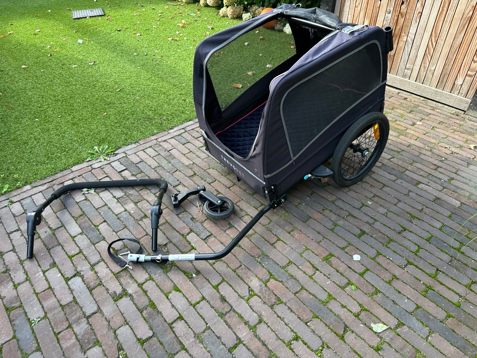 Trevo Pet Hondenkar/Hondenbuggy - Zo goed als nieuw, Fietsen en Brommers, Fietsaccessoires | Aanhangers en Karren, Opvouwbaar