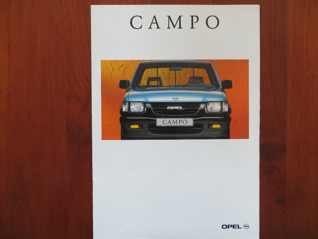 Opel Campo (aug. 1998) met bijlage Productgegevens 1999, Ophalen of Verzenden, Nieuw, Opel