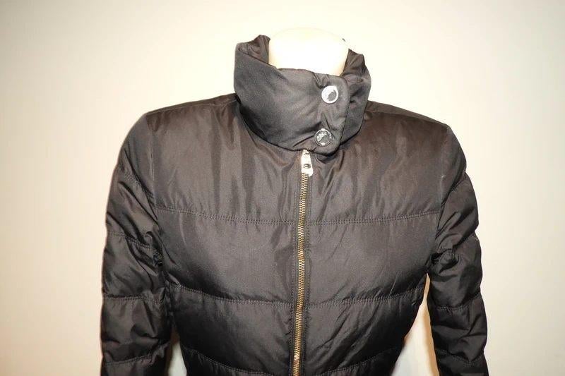 Versace Collection zwarte dons jas meduse hardware goud I42, Verzenden, Zwart, Versace, Maat 36 (S)
