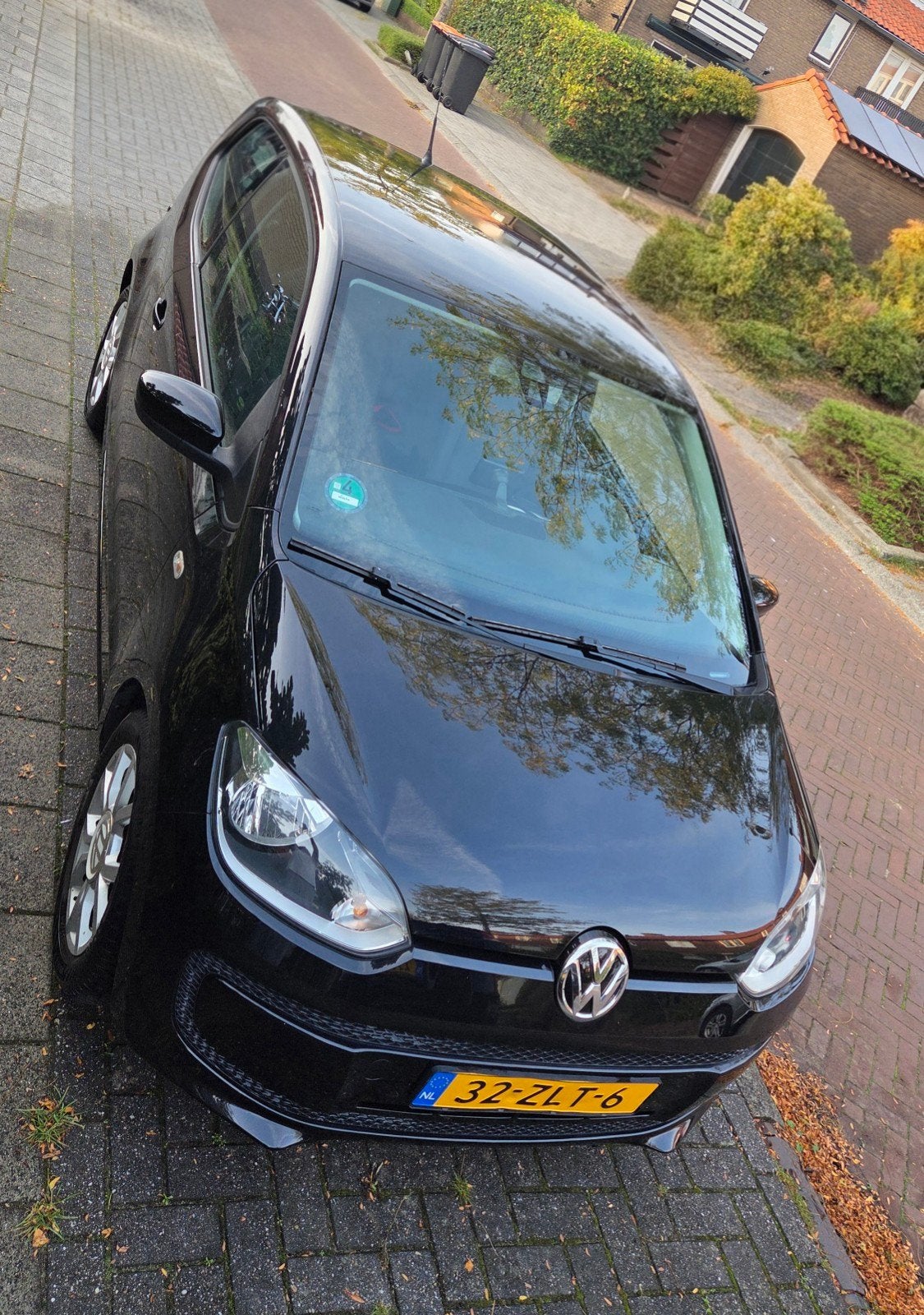 Volkswagen up! 1.0 55KW AUT 2013 Zwart BMT Airco, Auto's, Euro 5, 74 pk, Up!, 840 kg