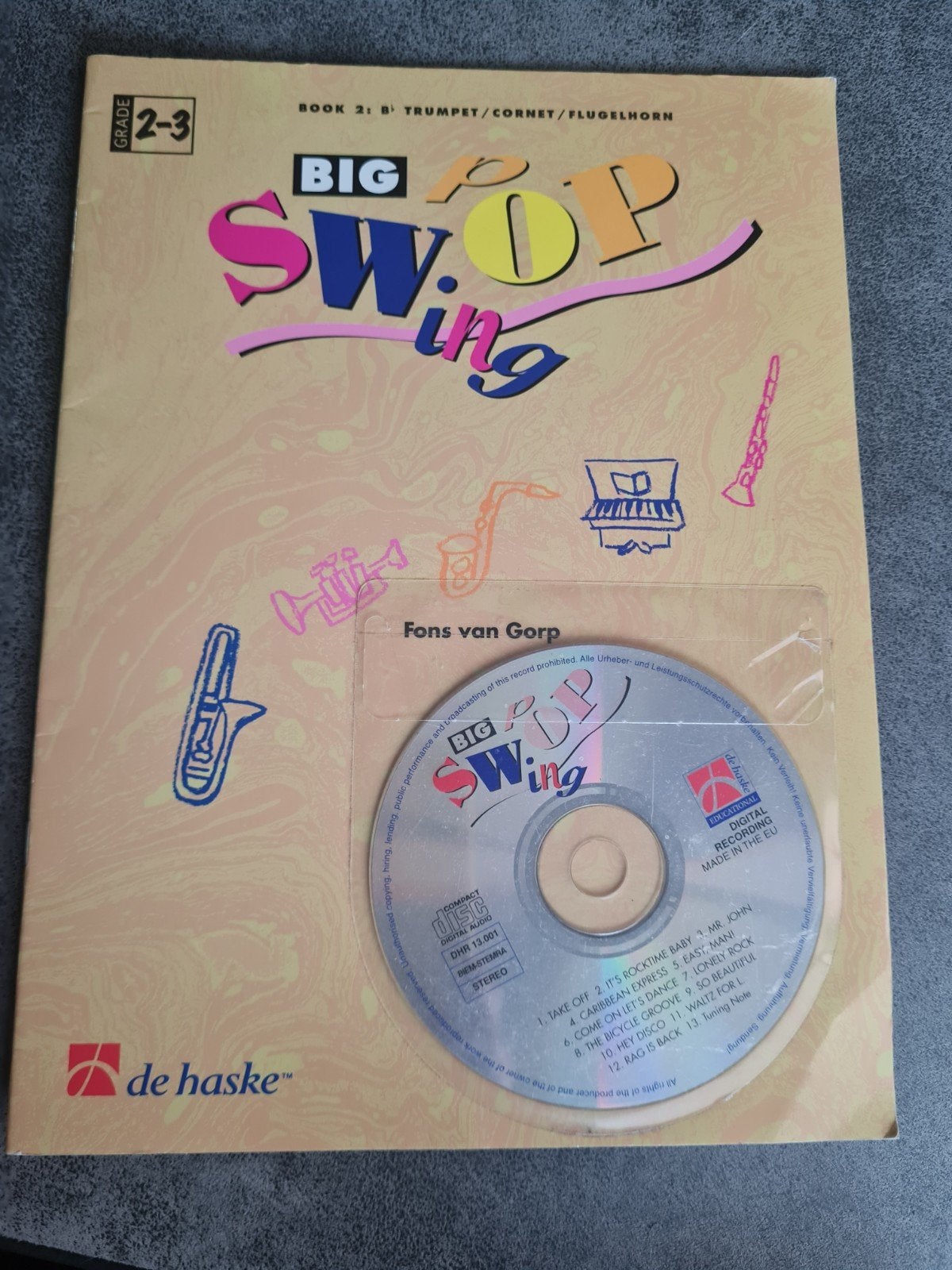 Big Swing Boek 3 Trompet/Cornet/Bugel met CD, Muziek en Instrumenten, Gebruikt, Hoorn, Les of Cursus, Ophalen of Verzenden