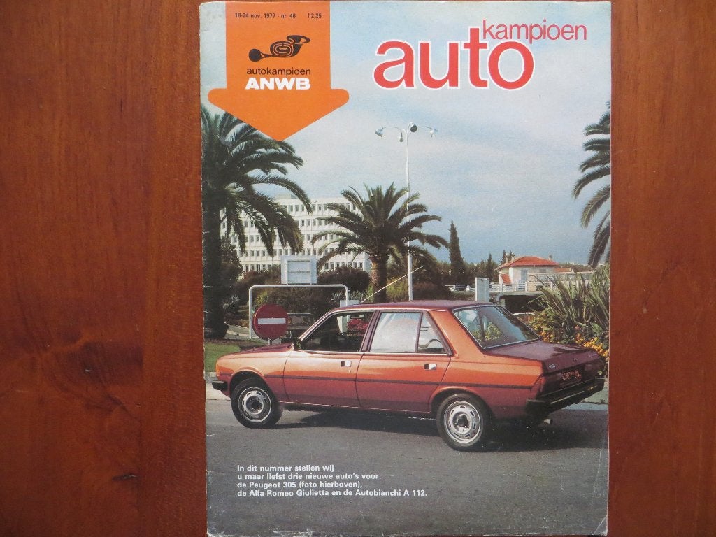 Autokampioen 46 1977 Peugeot 305, Alfa Romeo Giulietta, A112, Ophalen of Verzenden, Nieuw, Alfa Romeo