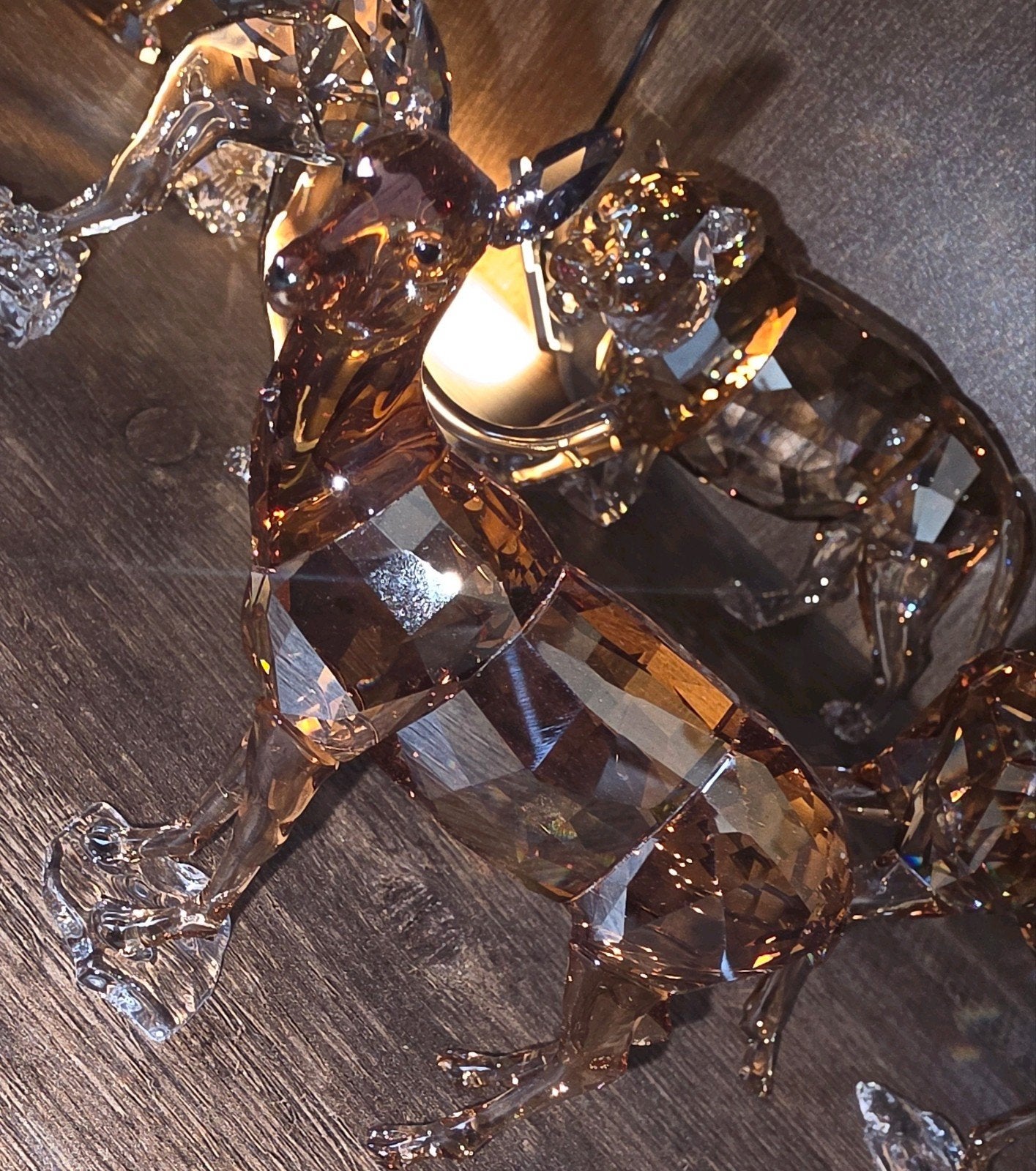 Swarovski kristal Ree en hertje met doos en certificaat, Ophalen of Verzenden, Zo goed als nieuw, Figuurtje