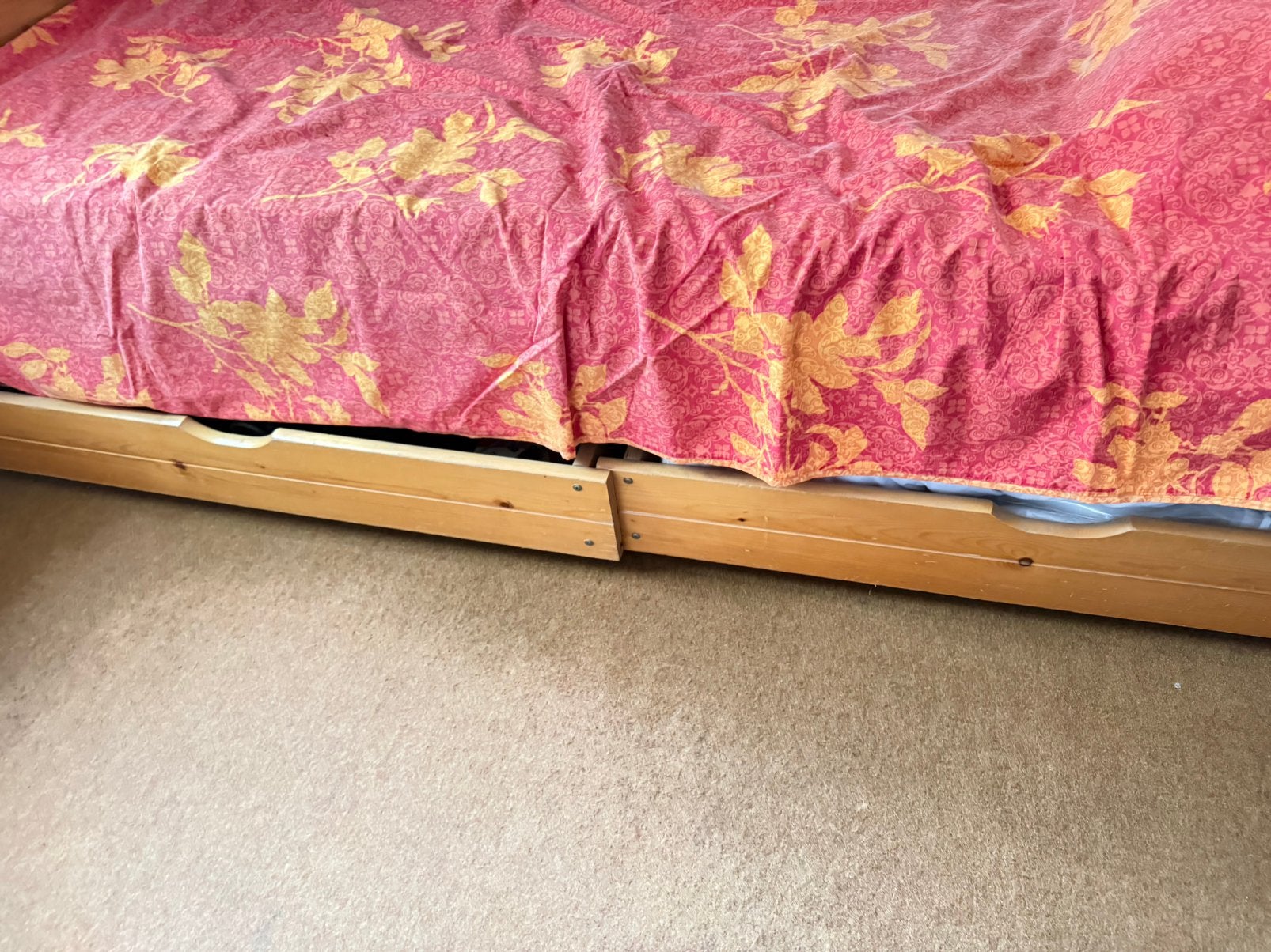Eénpersoonsbed met laden, Ophalen, Gebruikt, 90 cm, 190 cm of minder