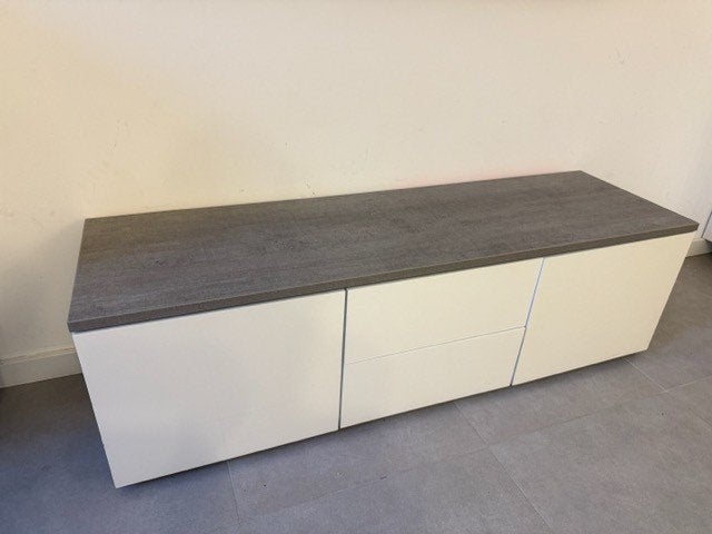 Modern TV-meubel met opbergruimte - 150x45,5x44,5cm