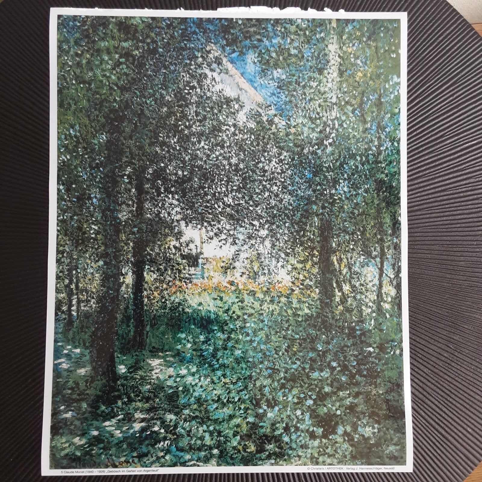 Overheadprojector Folie Monet, Ophalen