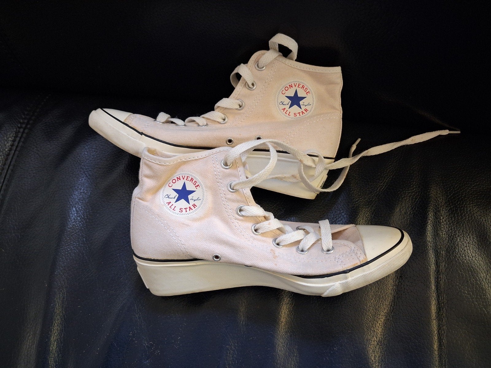 Converse All Star wedge heel (sleehak), Kleding | Dames, Beige, Ophalen of Verzenden, Converse All Stars, Sneakers of Gympen