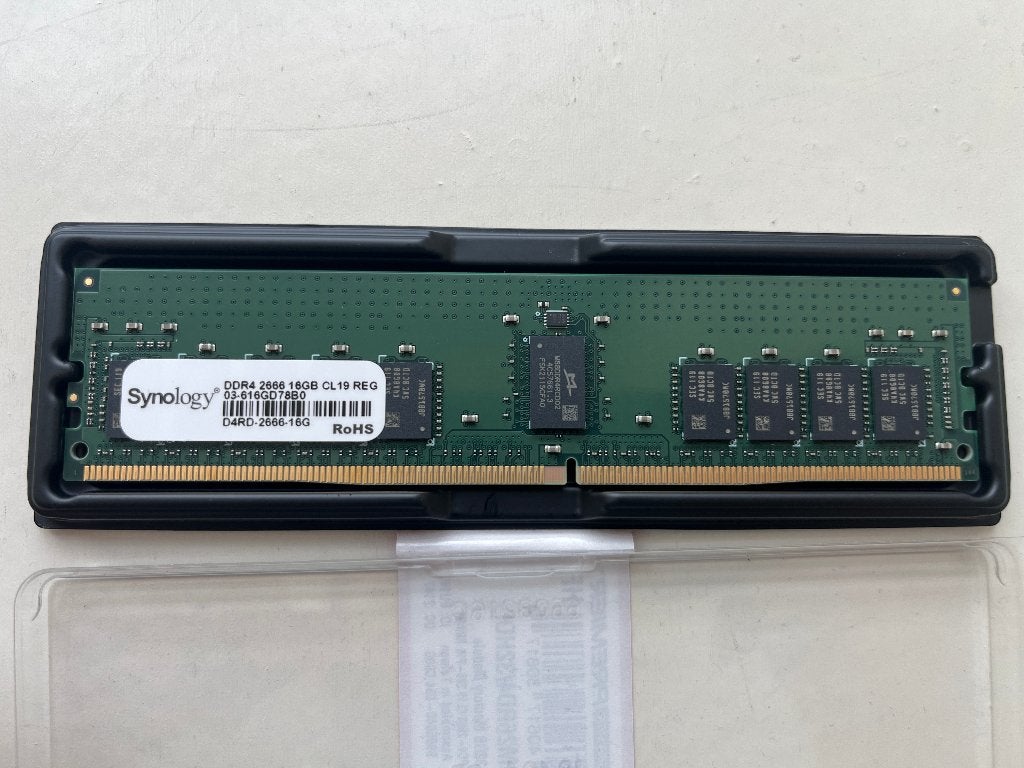 Synology DDR4 2666 ECC | CL19 | 16GB | RAM | Geheugenmodule, Server, DDR4, Ophalen of Verzenden, Zo goed als nieuw